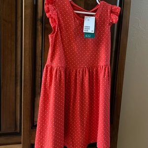 H&M girls red polka dot dress size 5/6 Never worn